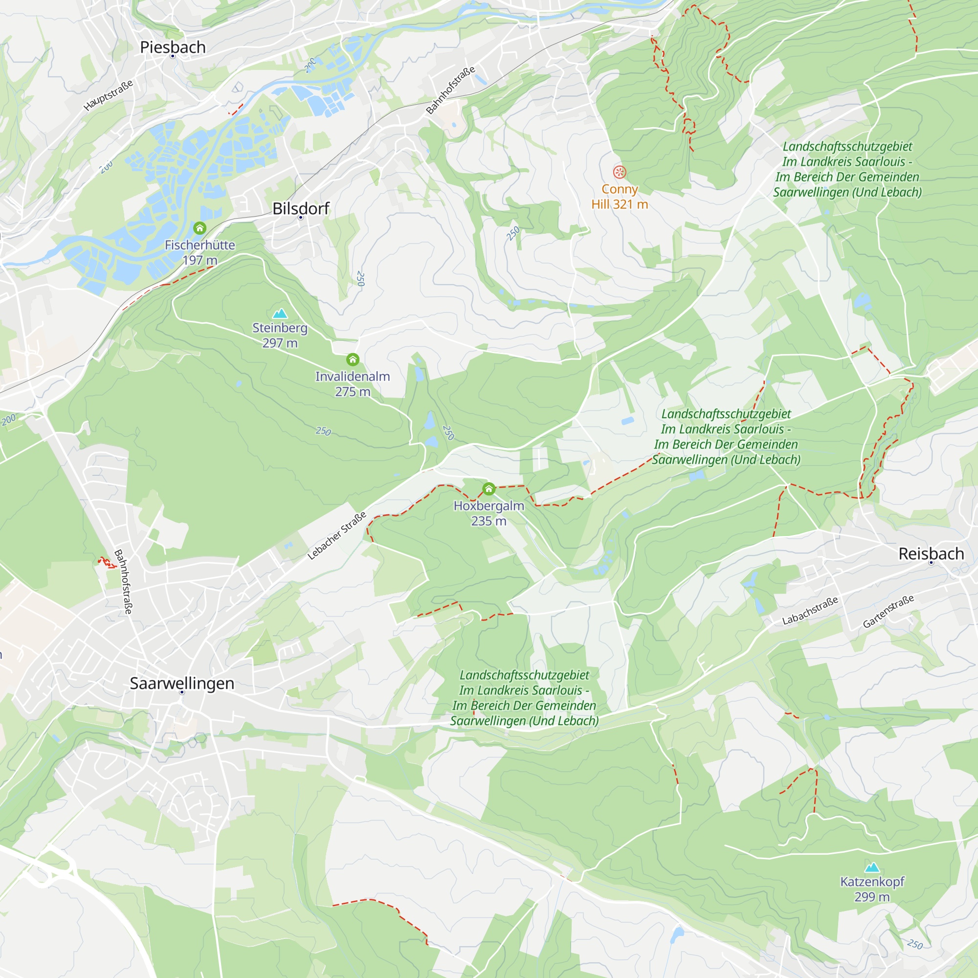 Hoxbergalm map