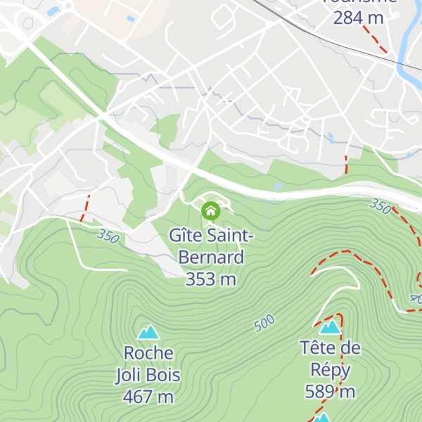 Map of Gîte Saint-Bernard