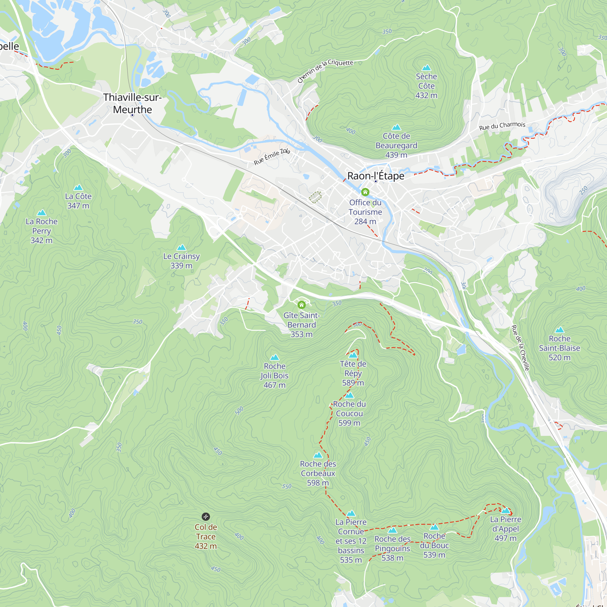Gîte du gardien map