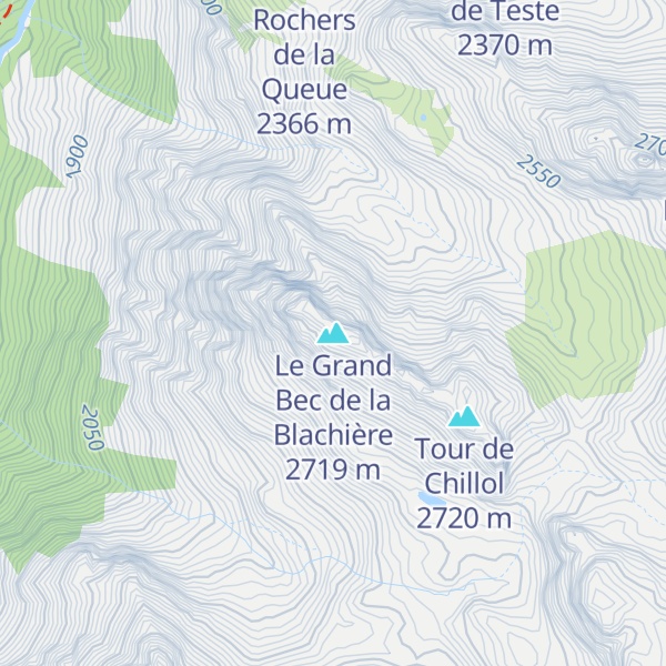 Map of Le Grand Bec de la Blachière