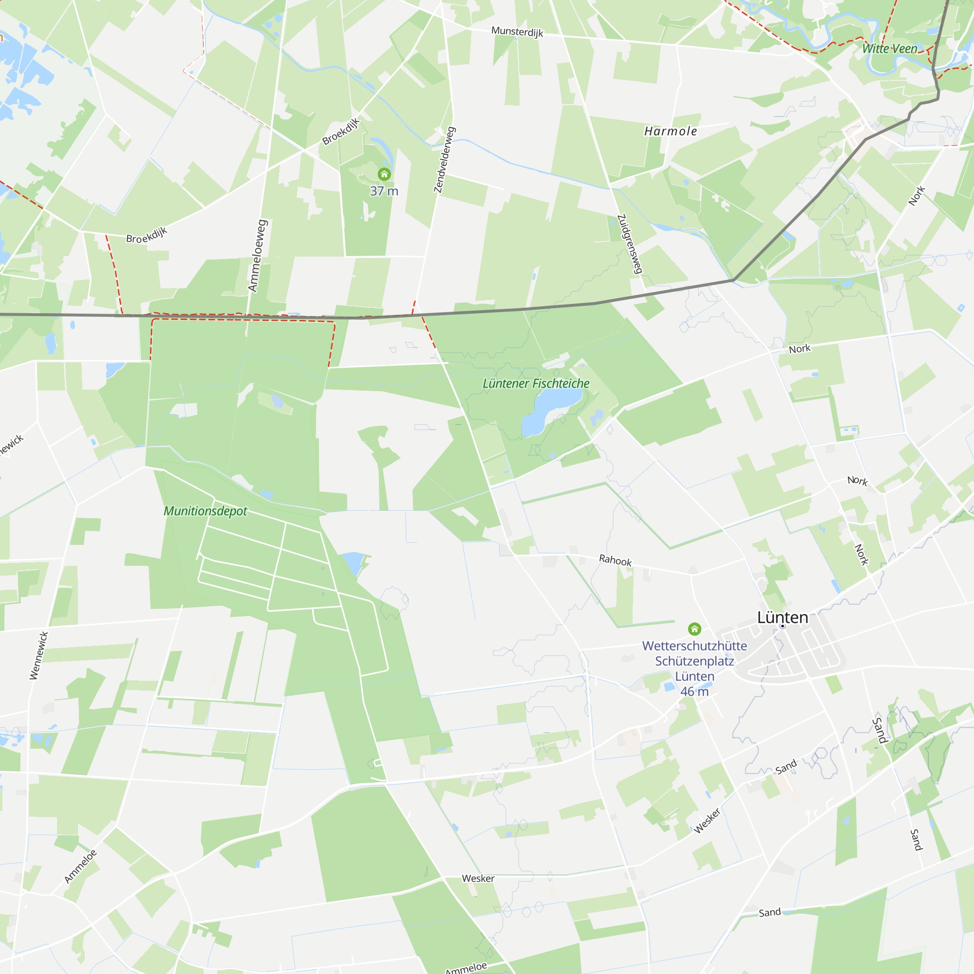 Wetterschutzhütte Lüntener Fischteiche map