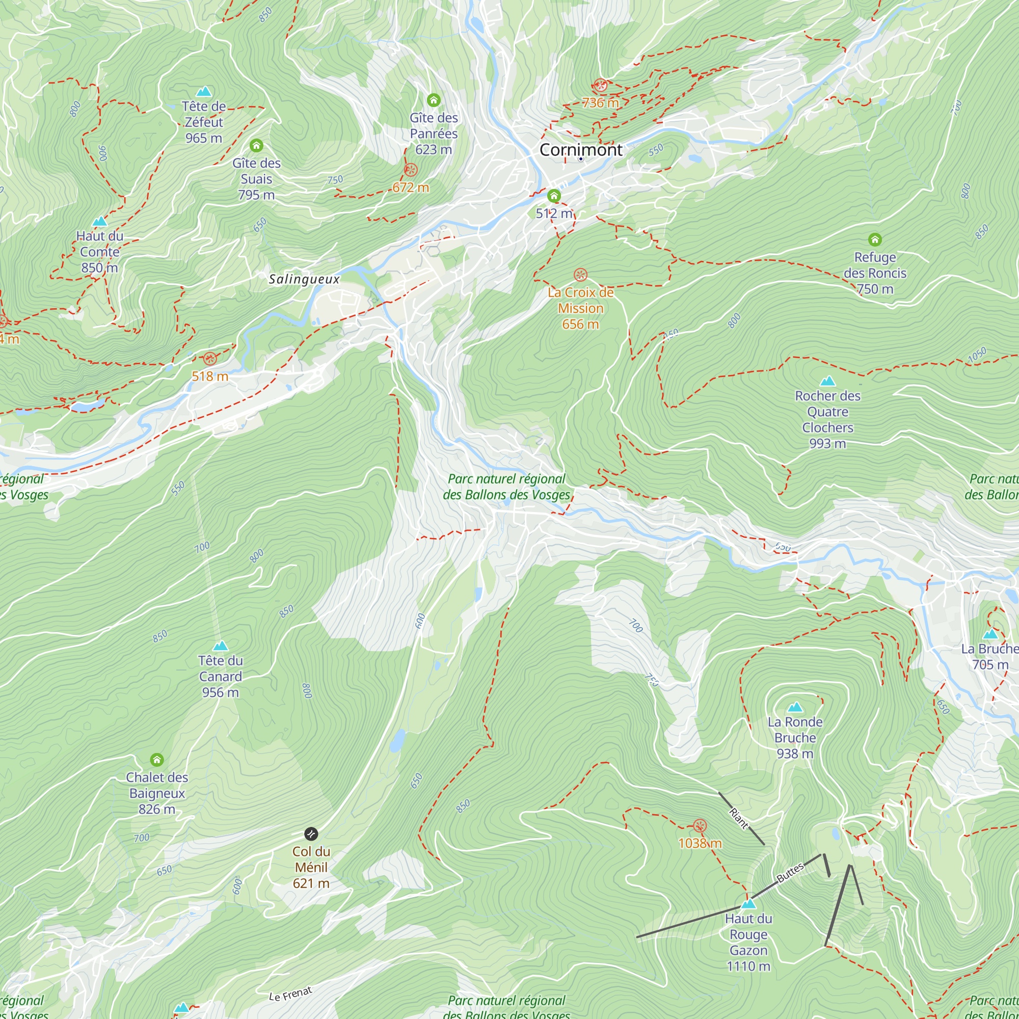 Gîte du Montagnard map