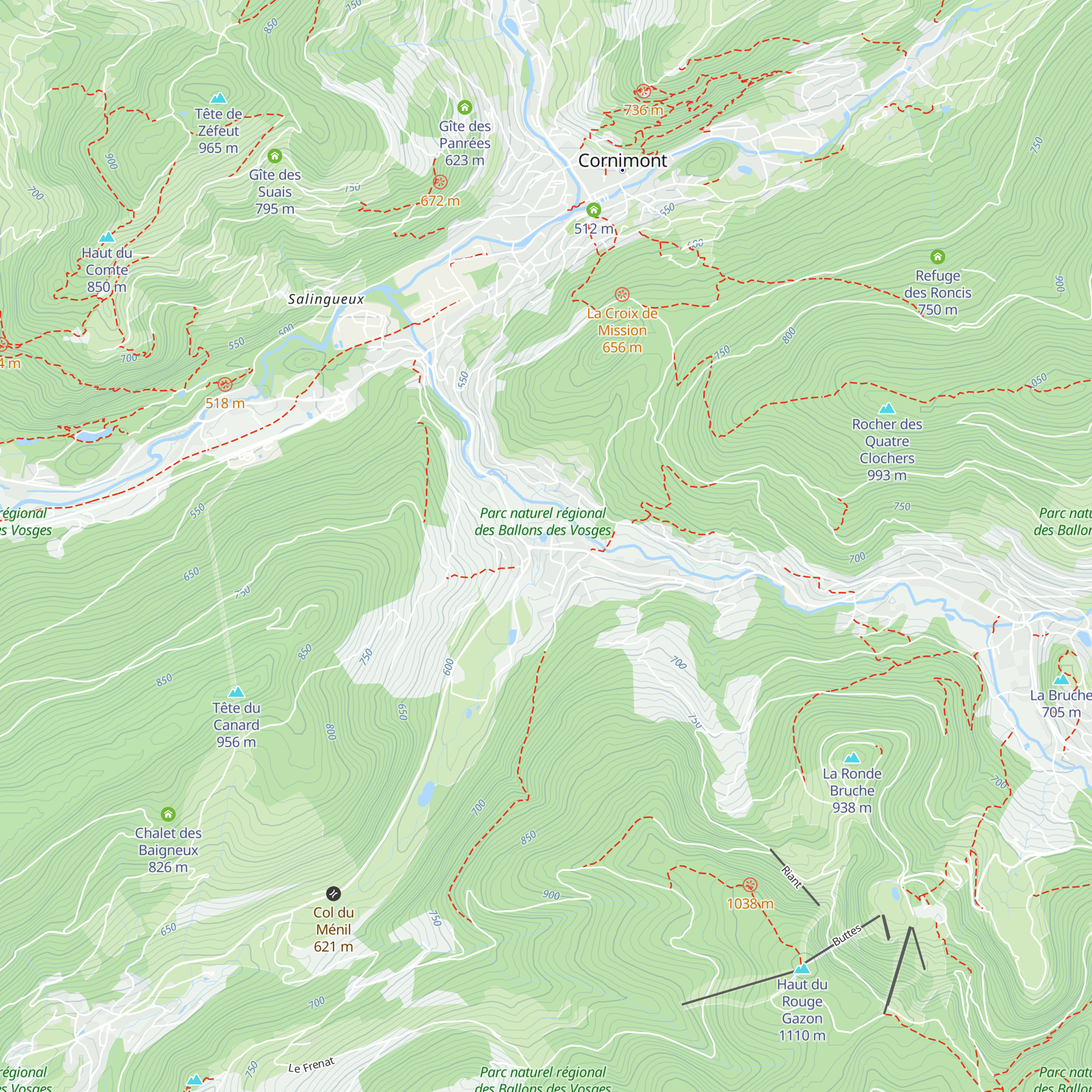 Gîte du Montagnard map