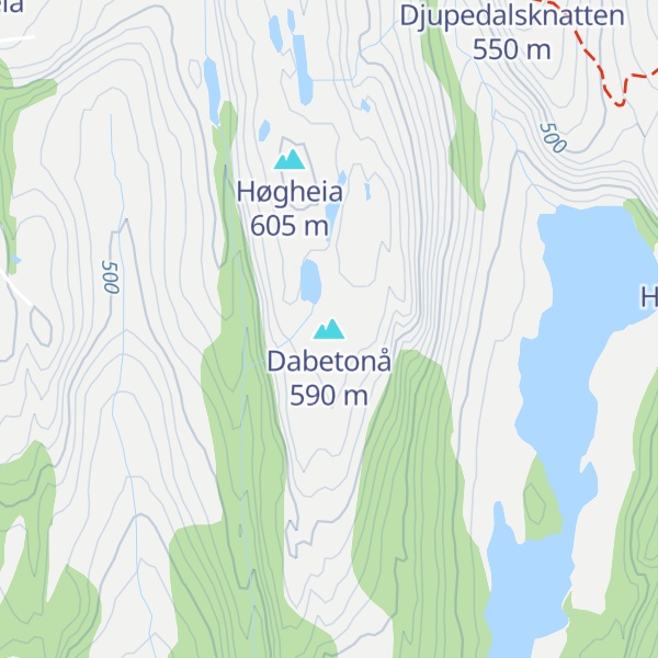 Map of Dabetonå