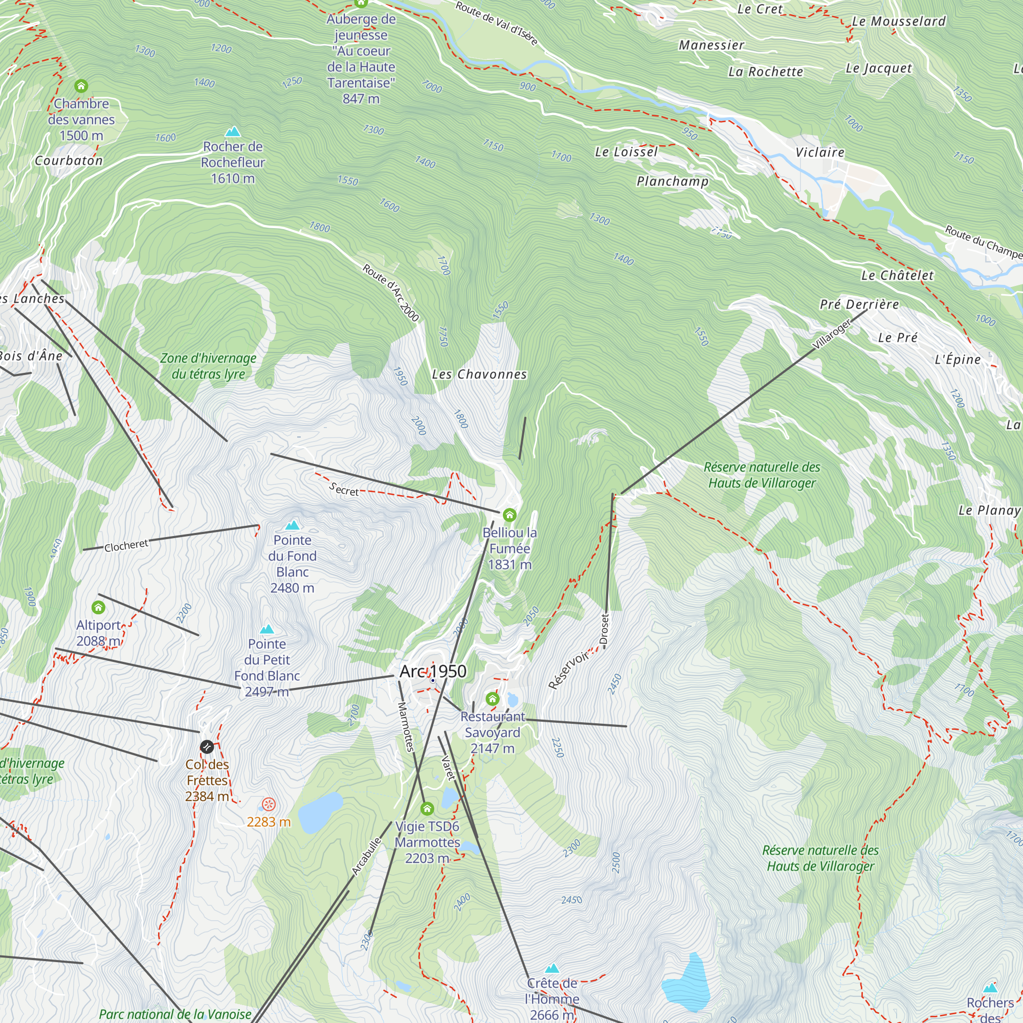 Chalet Pré Saint-Esprit map