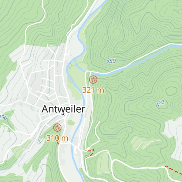 Map of Eifelvereinshütte Antweiler