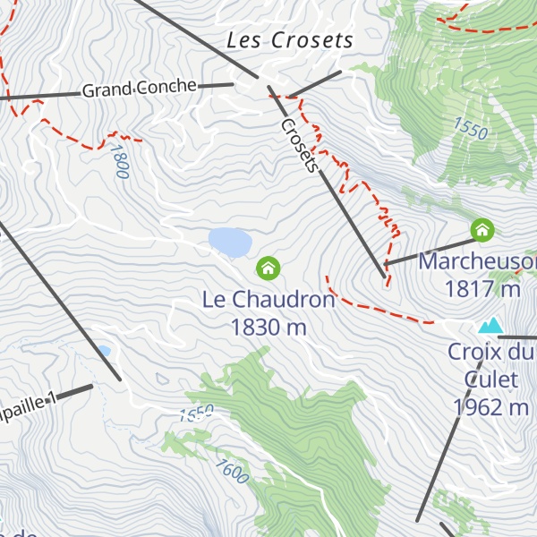 Map of Le Chaudron
