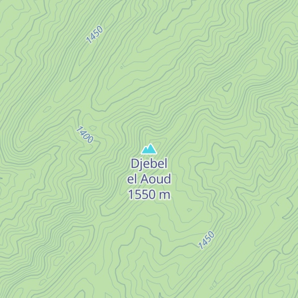 Map of Djebel el Aoud