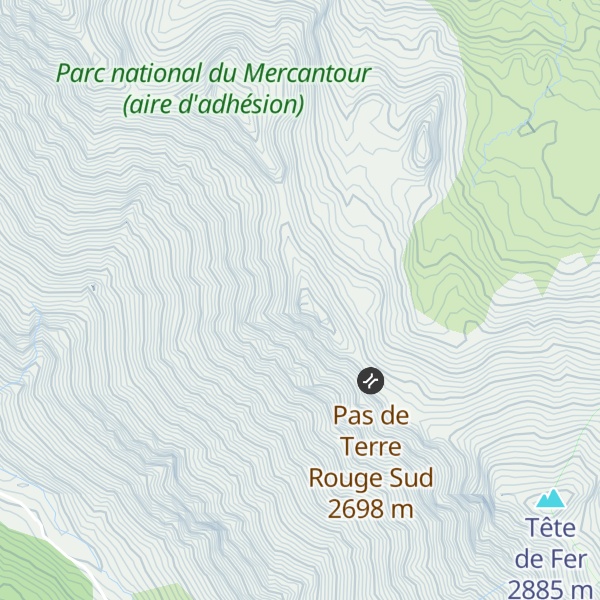 Map of Tête de Vermeille