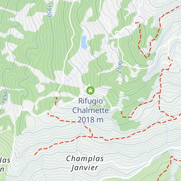 Map of Rifugio Chalmette