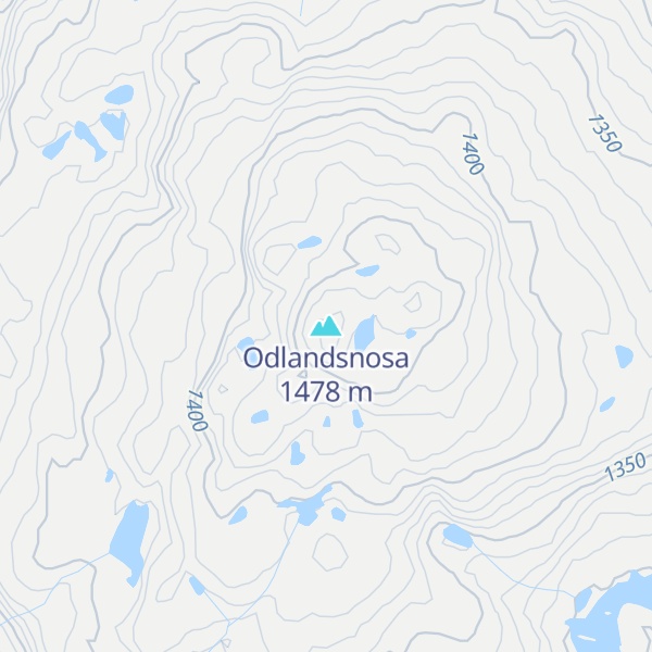 Map of Odlandsnosa