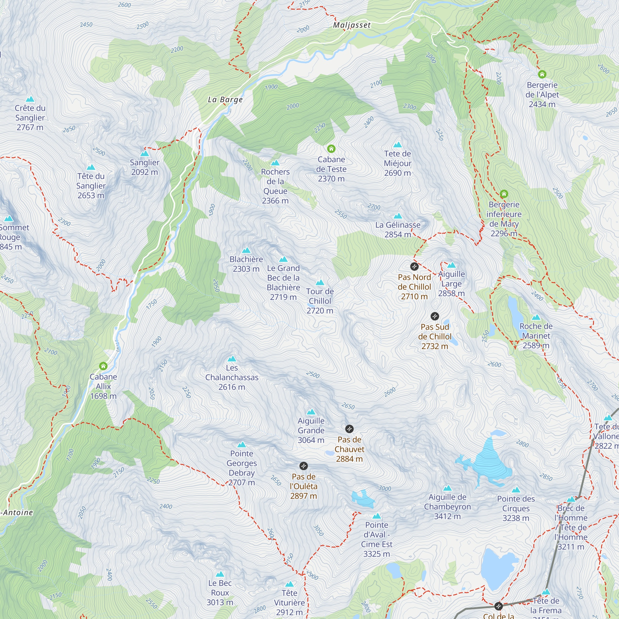 Cabane du berger de Chillol map