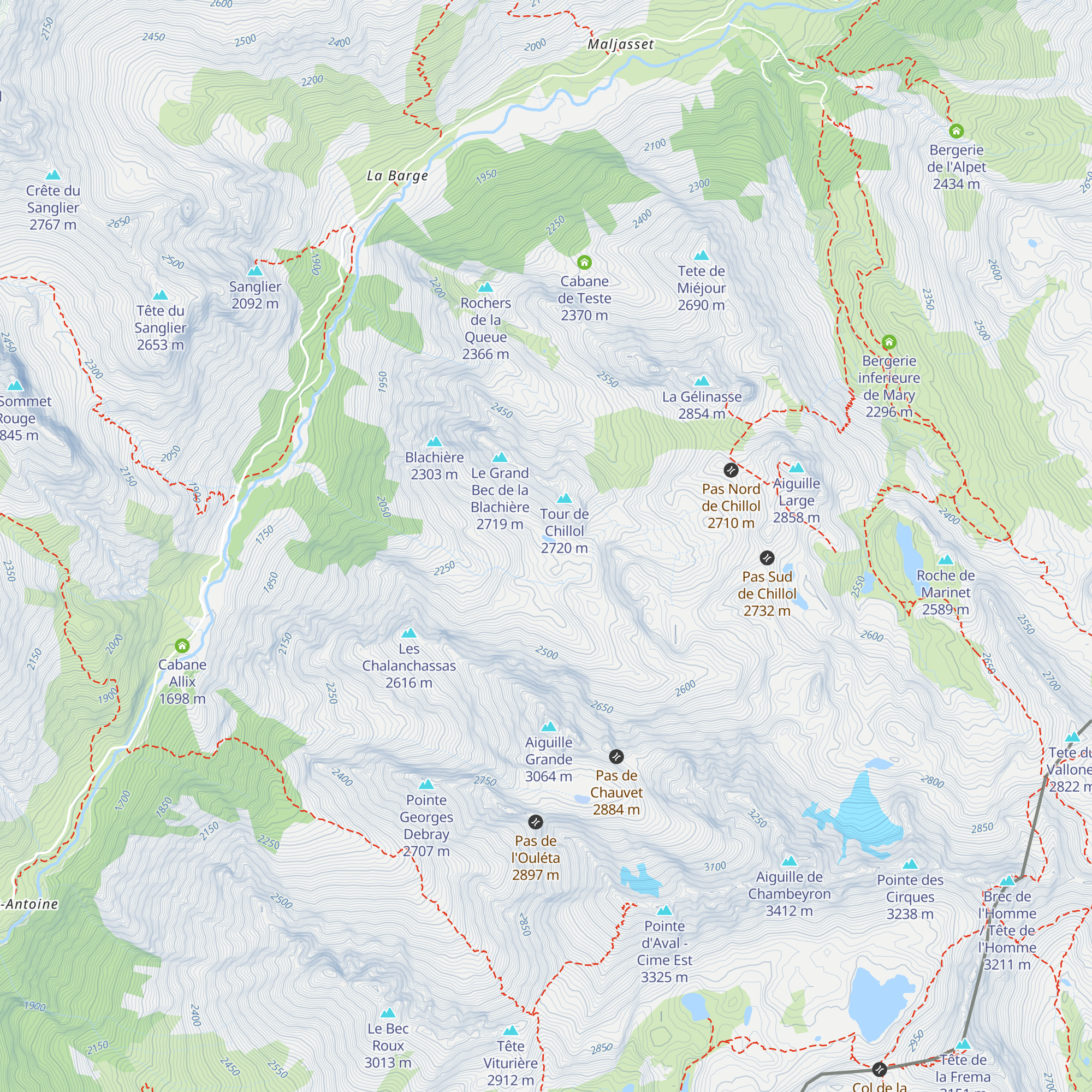 Cabane du berger de Chillol map