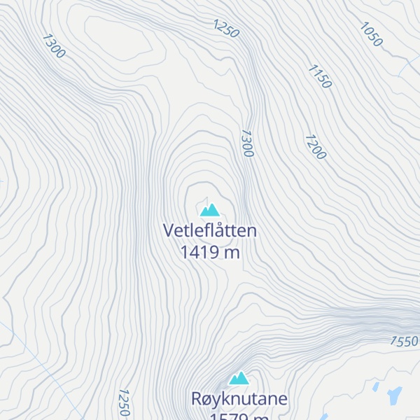 Map of Vetleflåtten