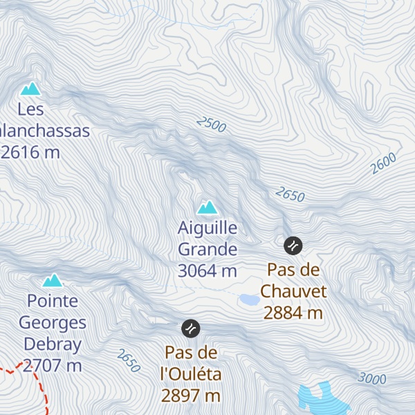 Map of Aiguille Grande