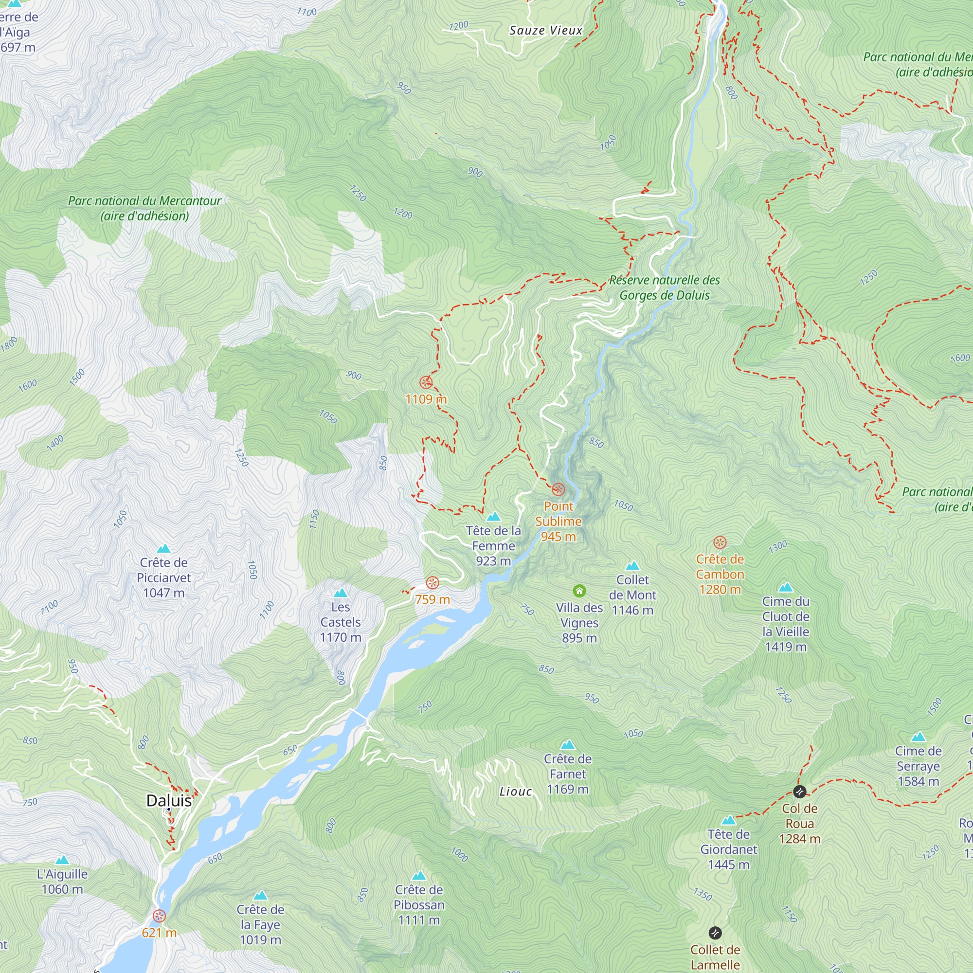 Cabane aux Lézards map