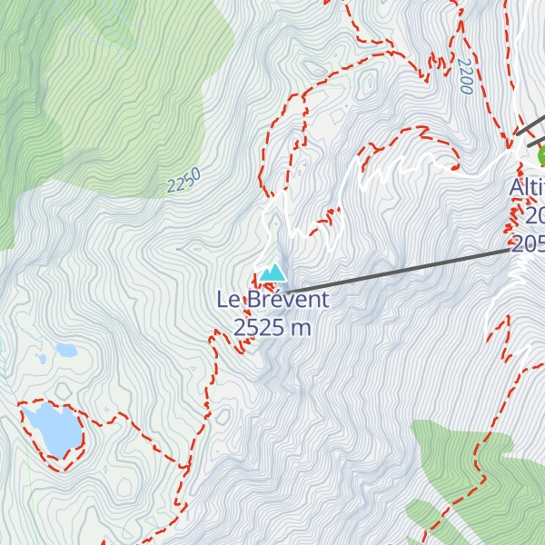 Map of Le Brévent
