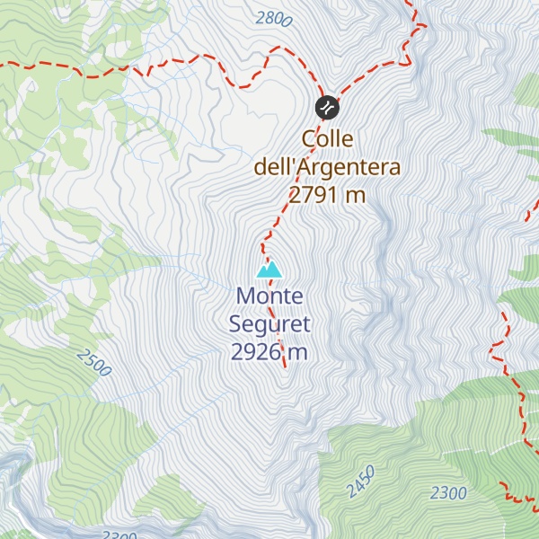 Map of Monte Seguret