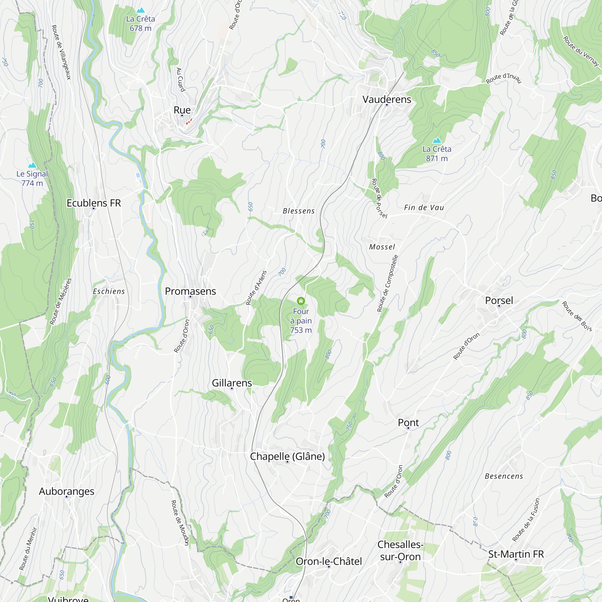 Four à pain map