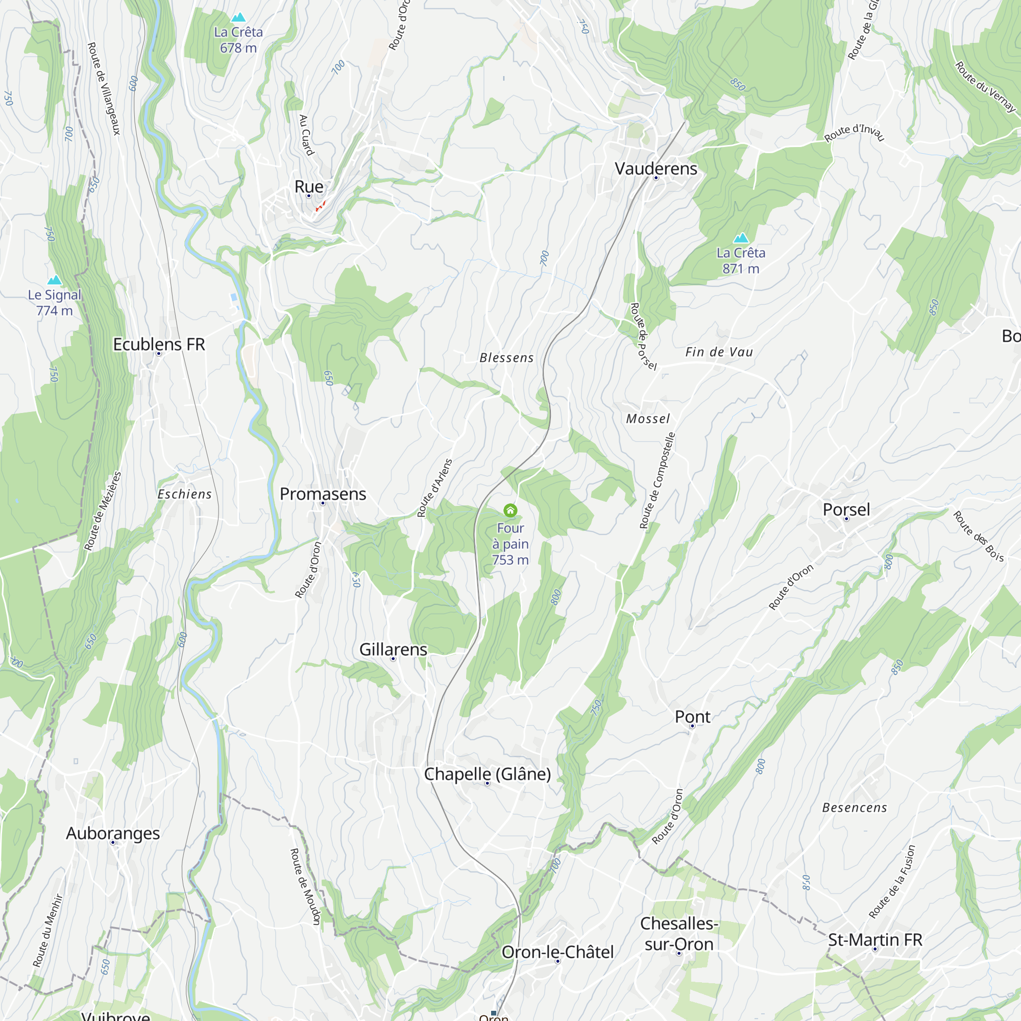 Four à pain map