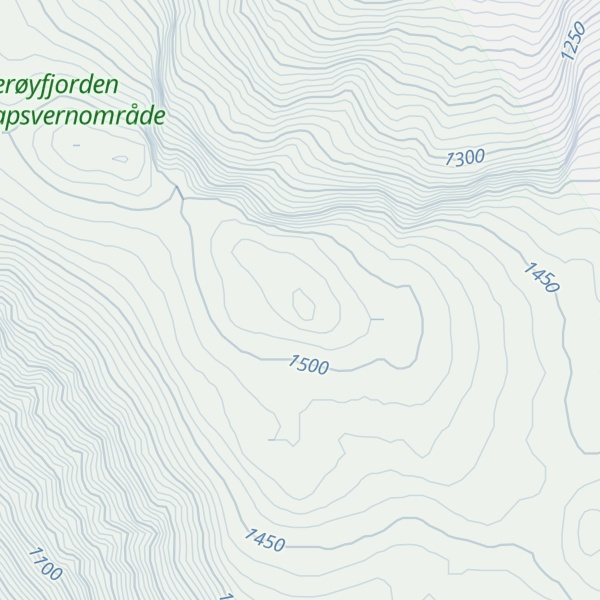 Map of Tuftafjellet