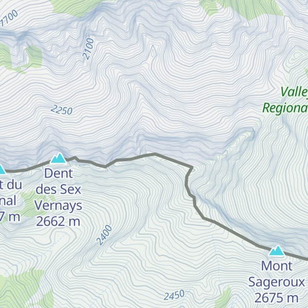 Map of Corne à Tournier