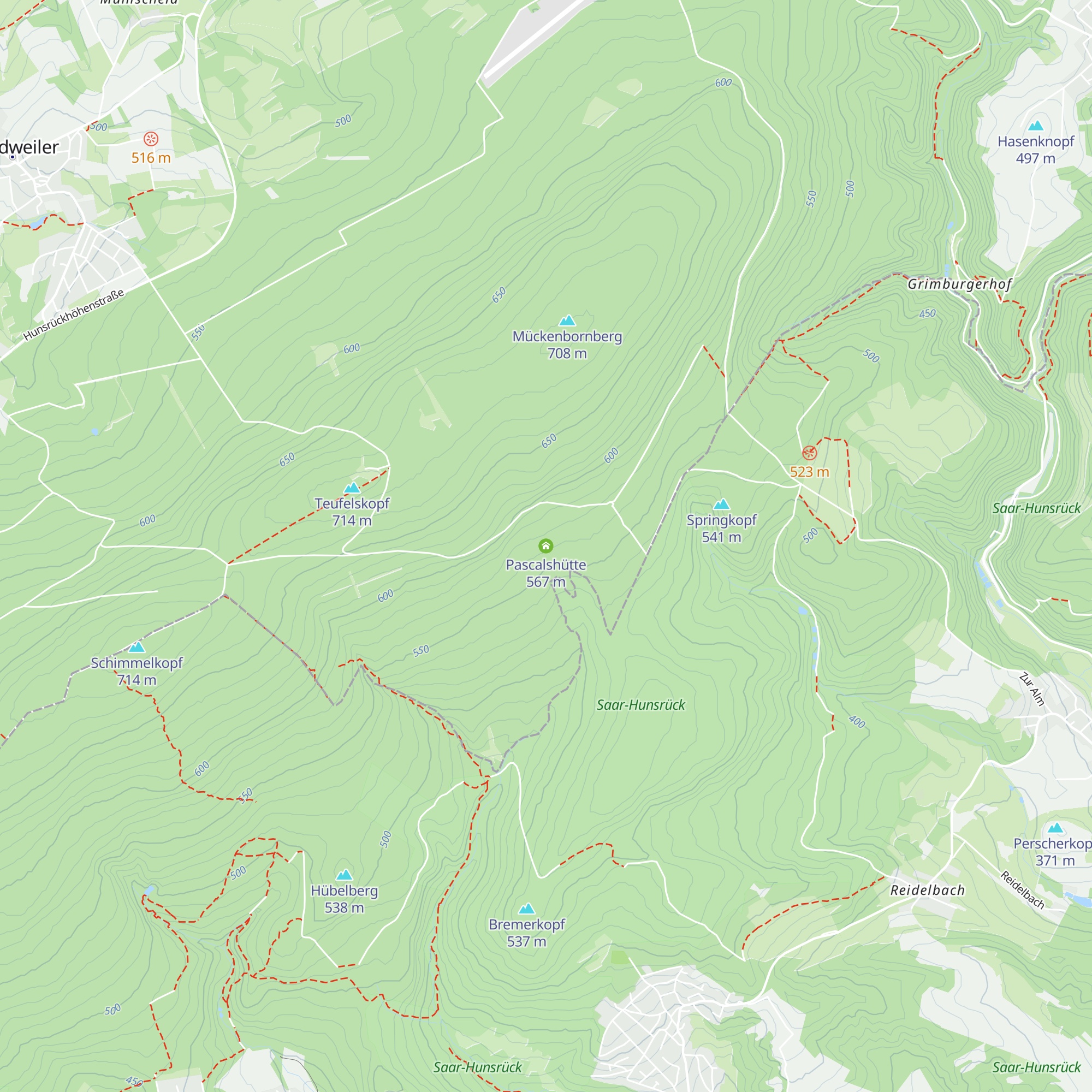 Pascalshütte map