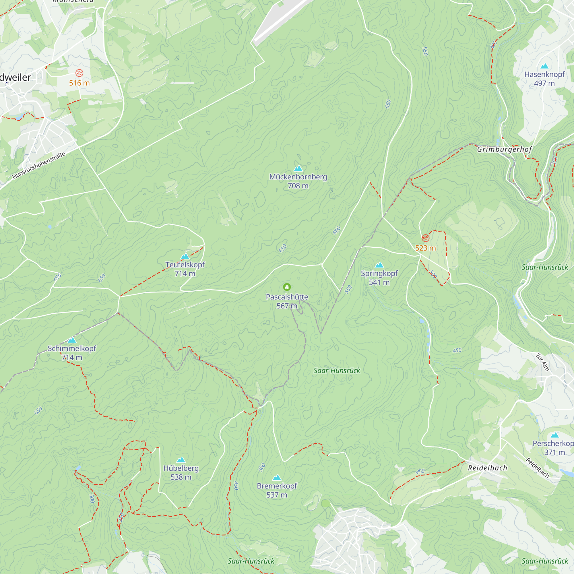 Pascalshütte map
