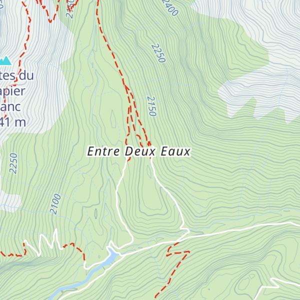 Map of Refuge d'Entre Deux Eaux
