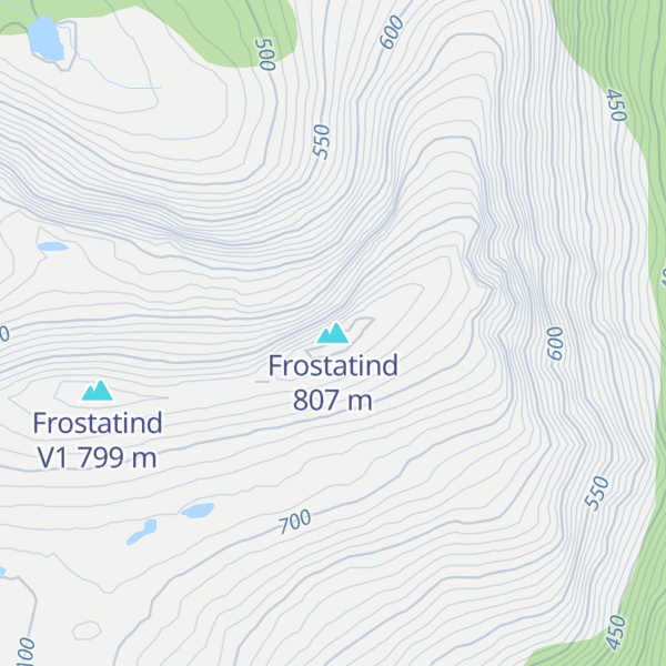 Map of Frostatind