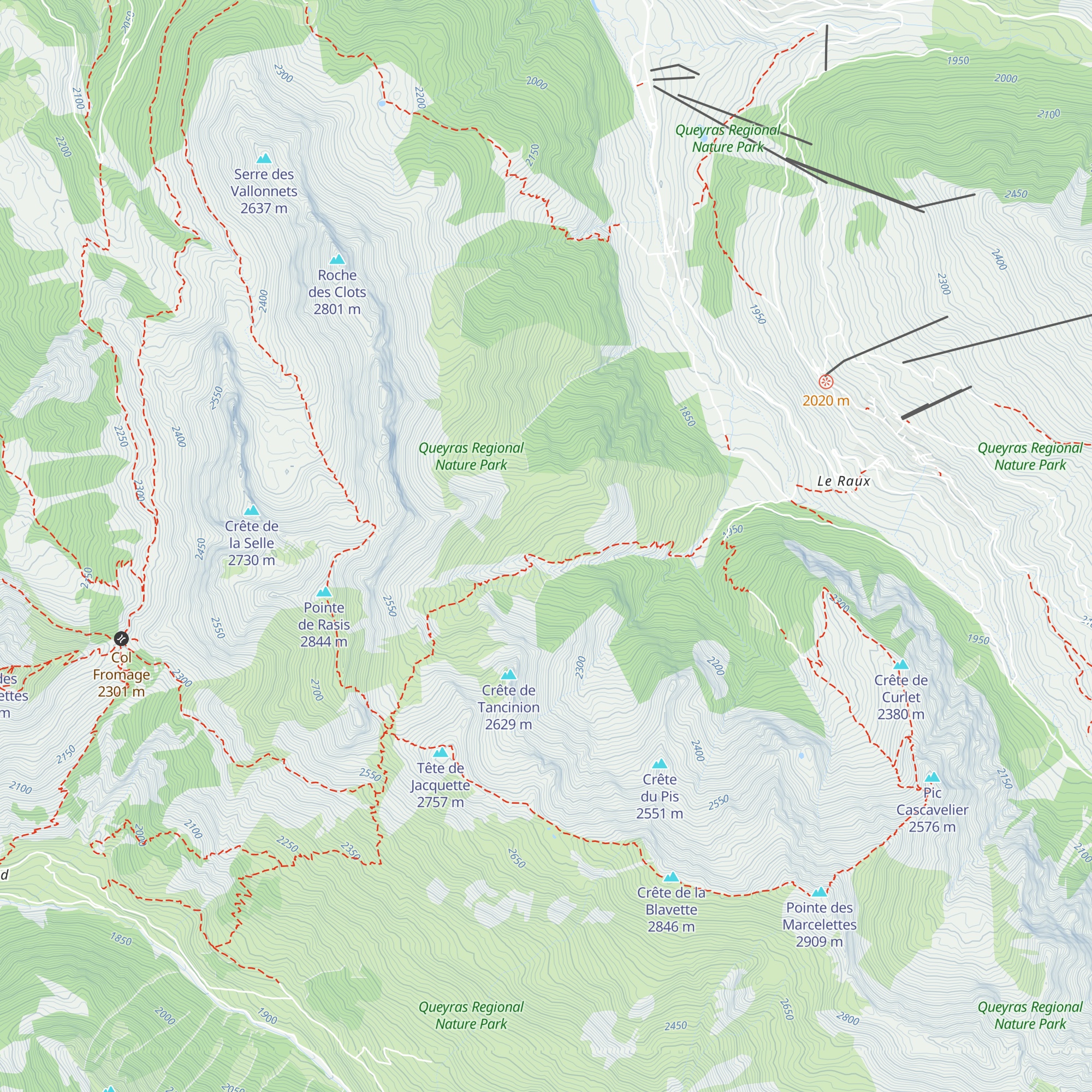 Cabane du Puy map