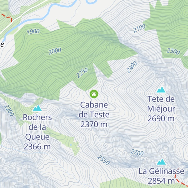 Map of Cabane de Teste