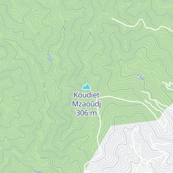 Map of Koudiet Mzaoûdj