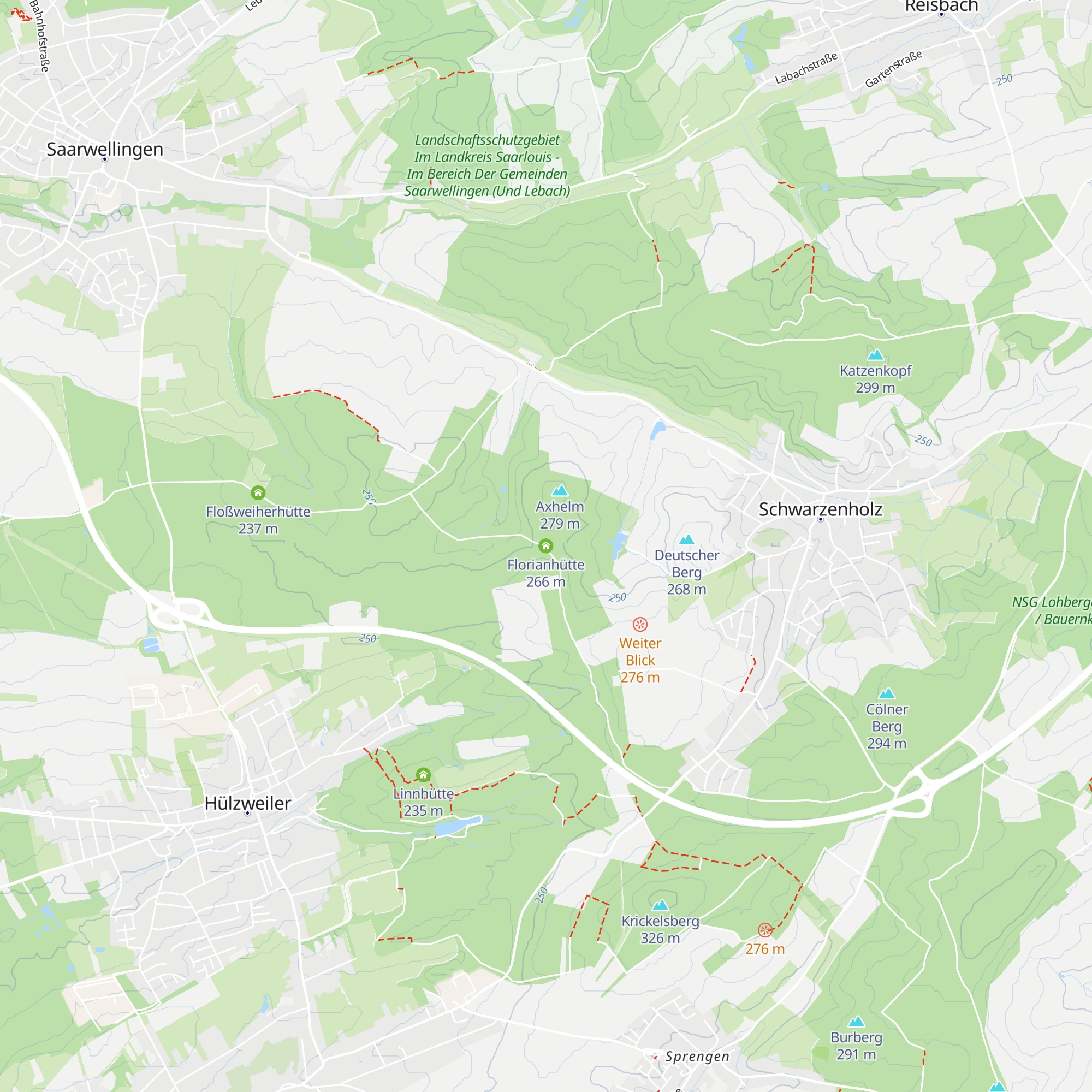 Florianhütte map