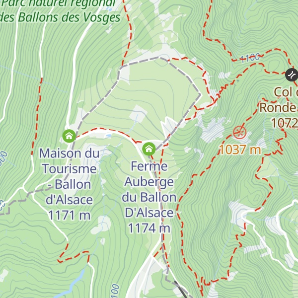 Map of Ferme Auberge du Ballon D'Alsace