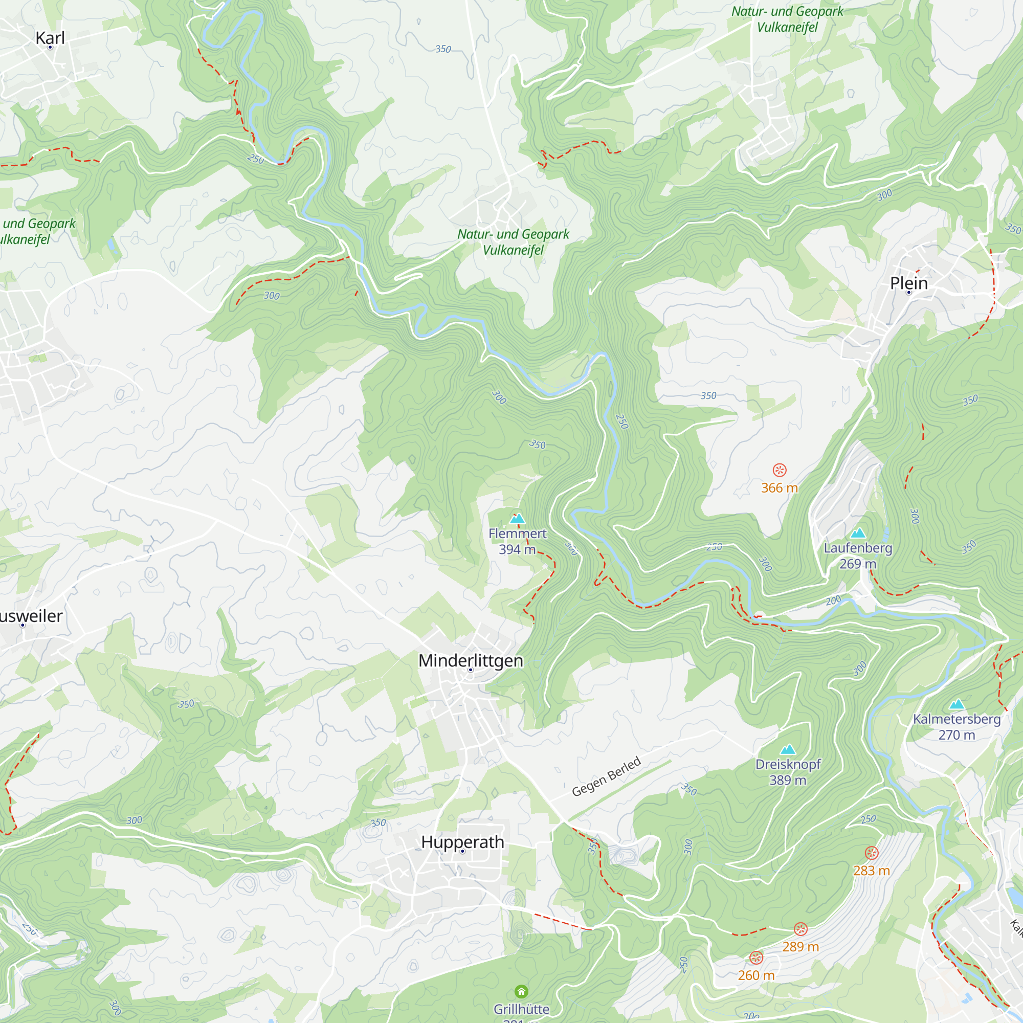 Schutzhütte Minderlittgen map