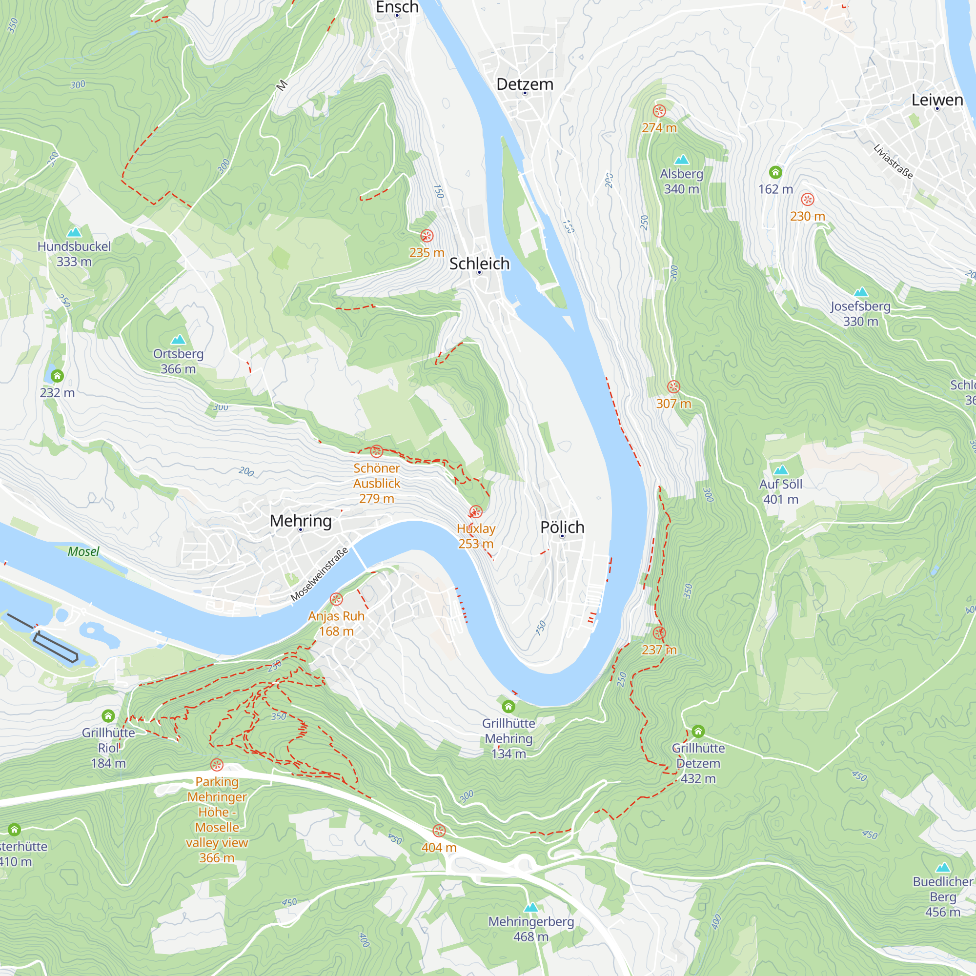 Grillhütte Pölich map