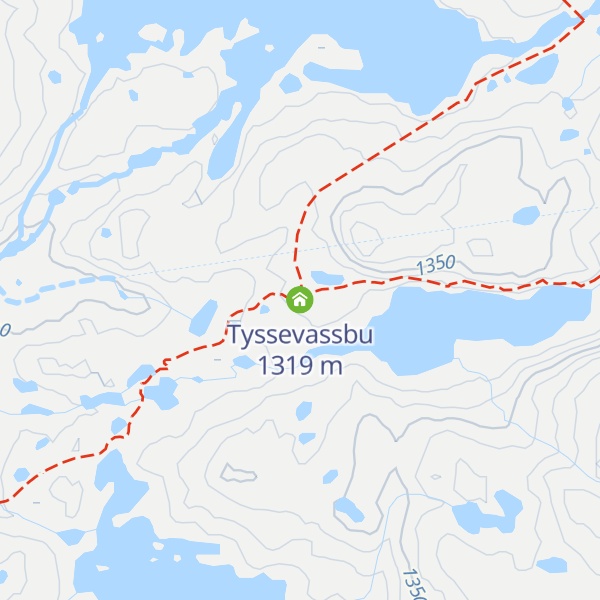 Map of Tyssevassbu