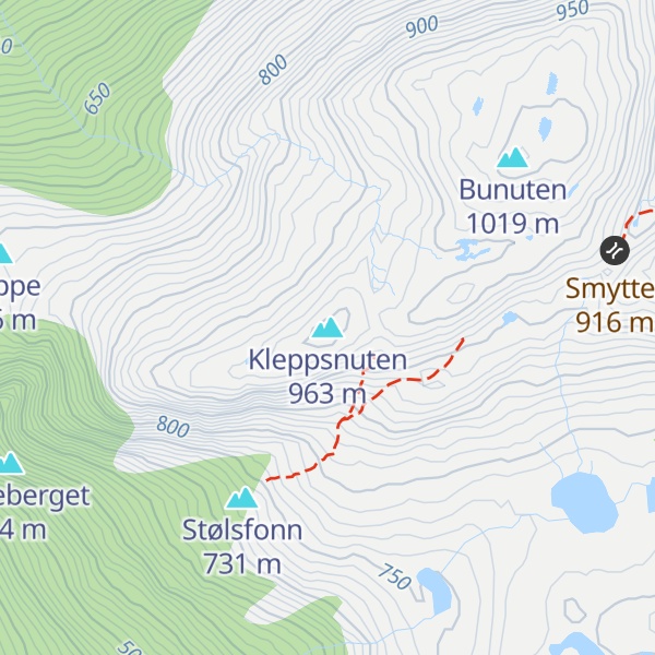 Map of Kleppsnuten