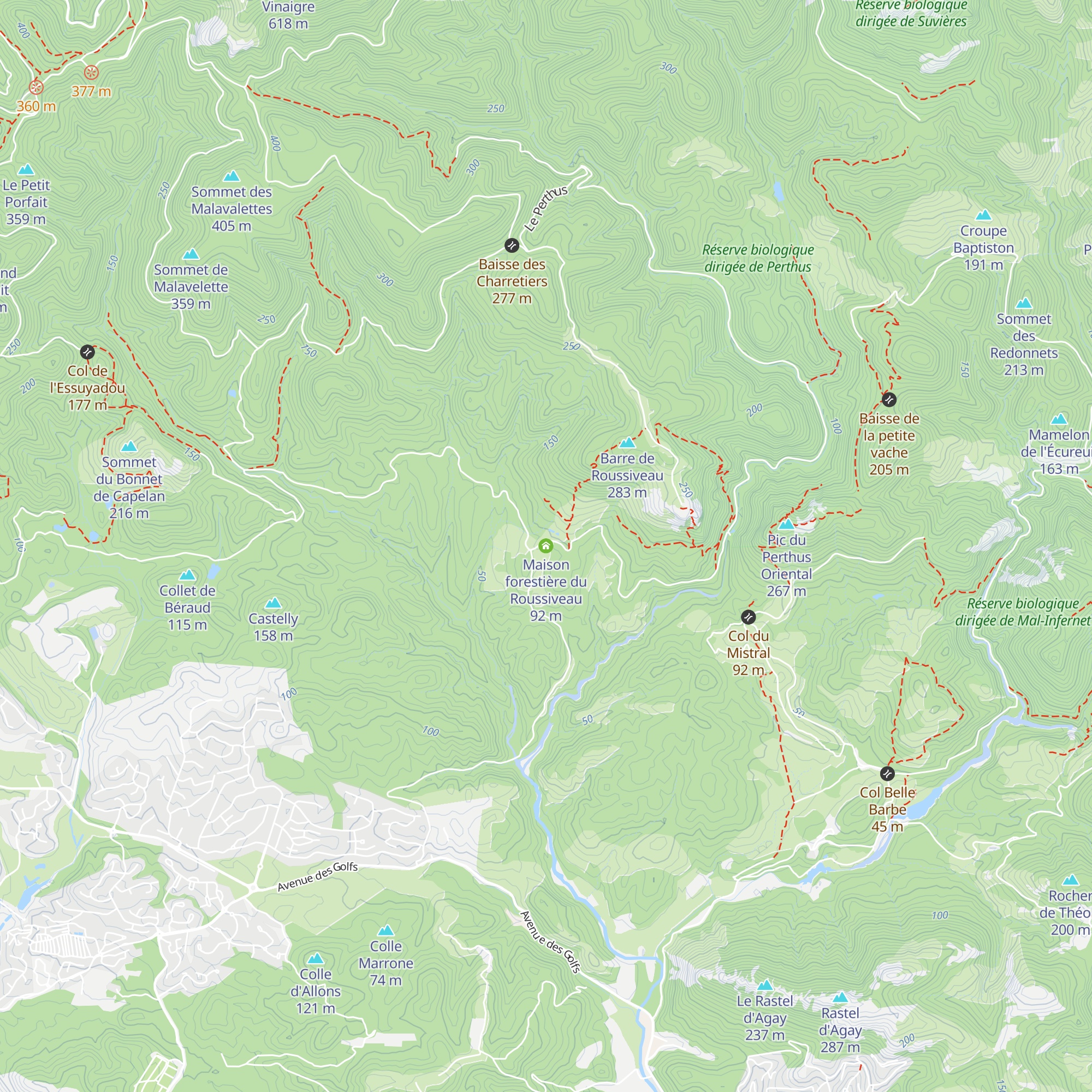 Maison forestière du Roussiveau map