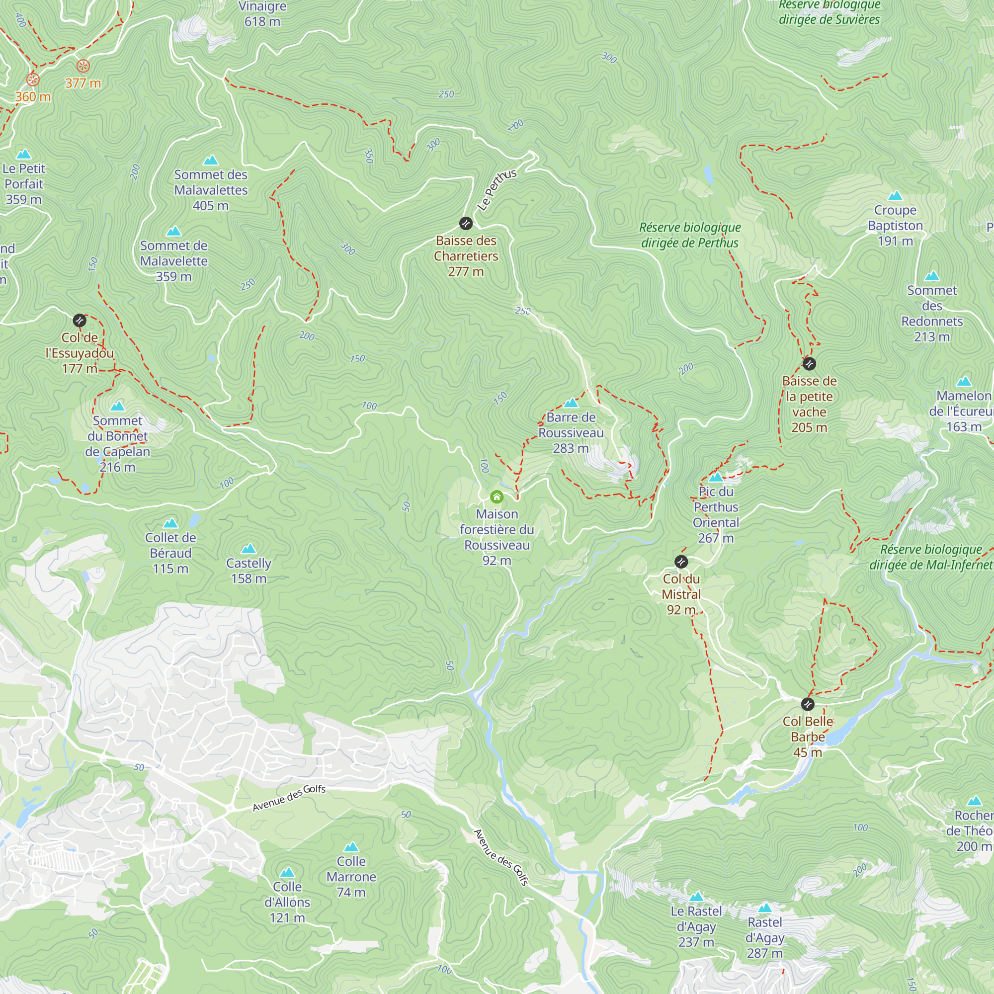 Maison forestière du Roussiveau map