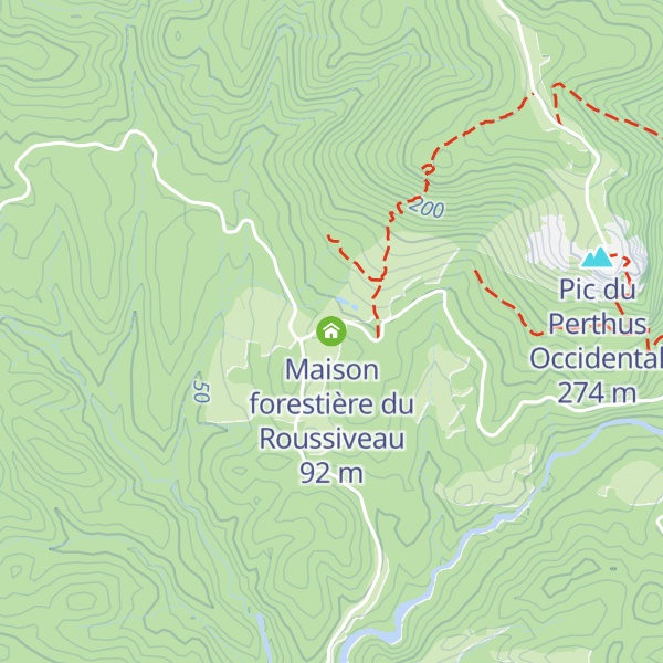 Map of Maison forestière du Roussiveau