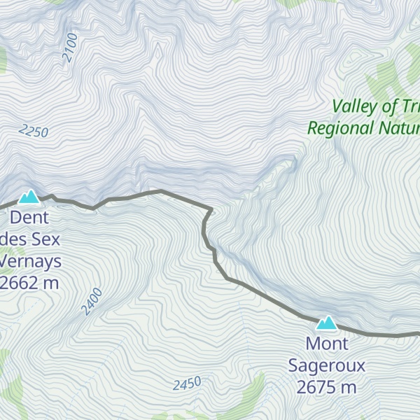 Map of Dent de Barme