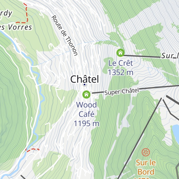 Map of La Cheminée