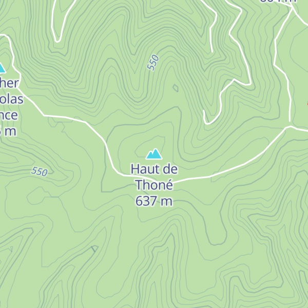 Map of Haut de Thoné