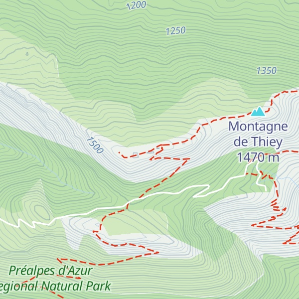 Map of Sommet de Thiey