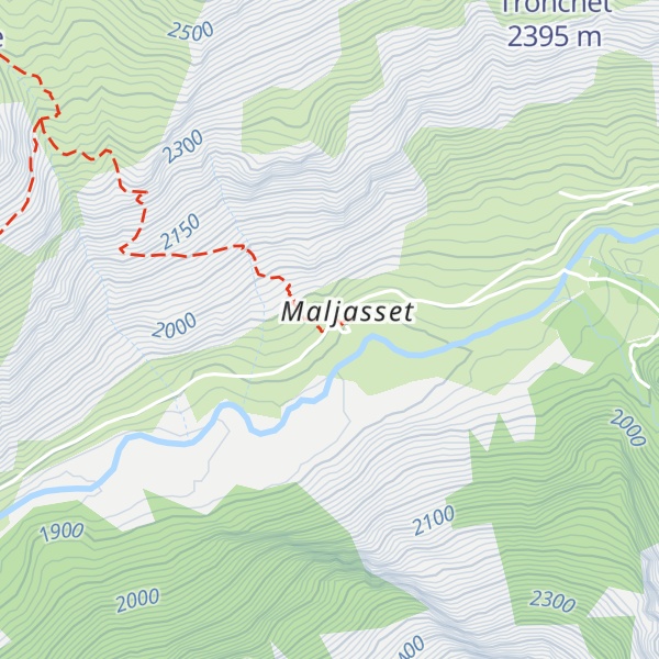 Map of Chalet de Maljasset