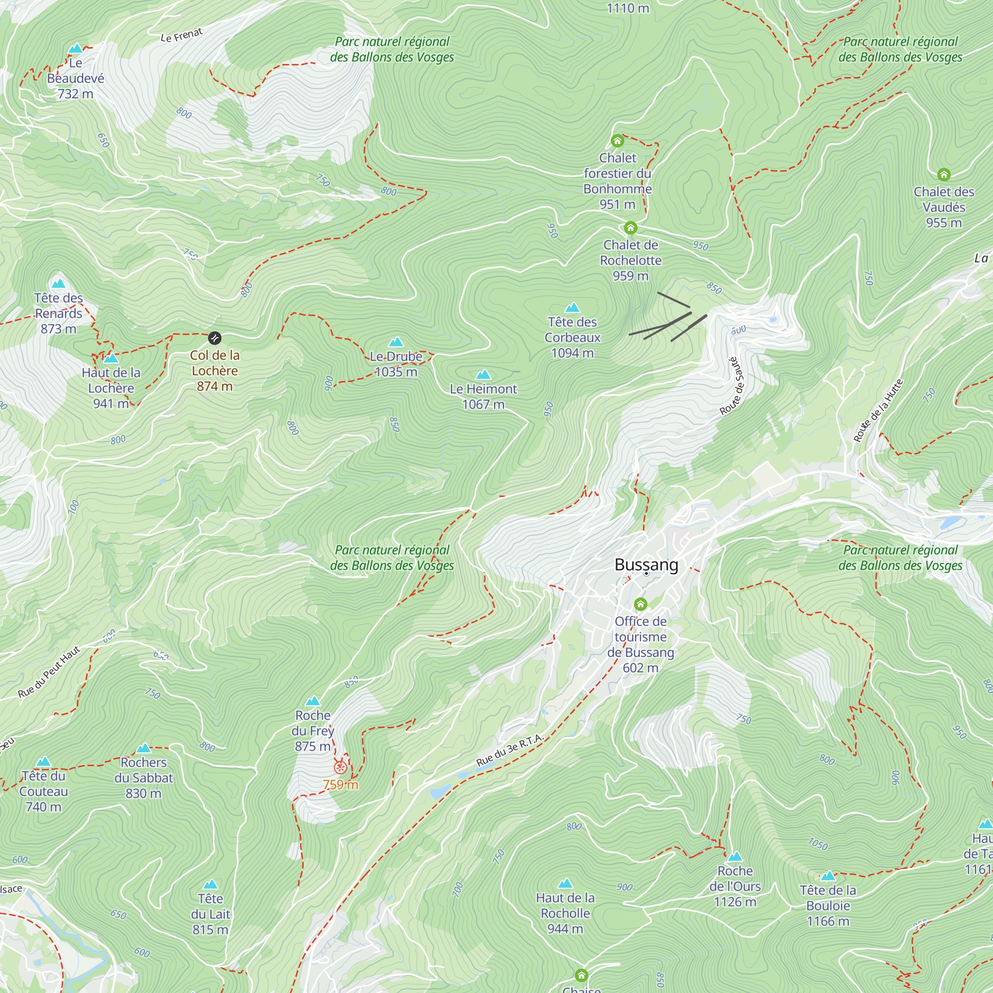 Refuge de la Croix de Fresse map