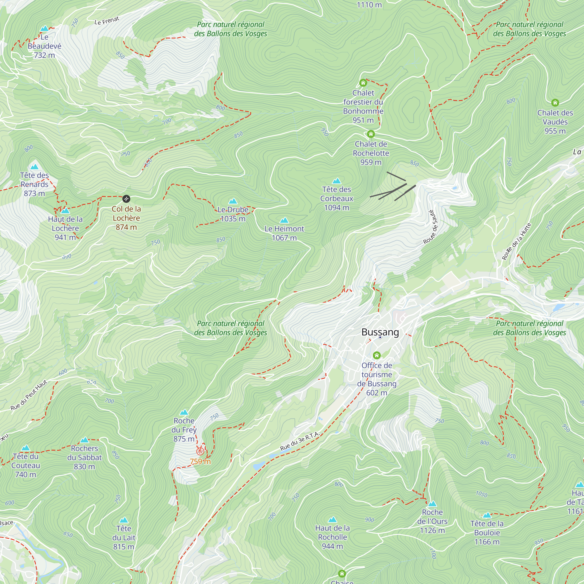 Refuge de la Croix de Fresse map