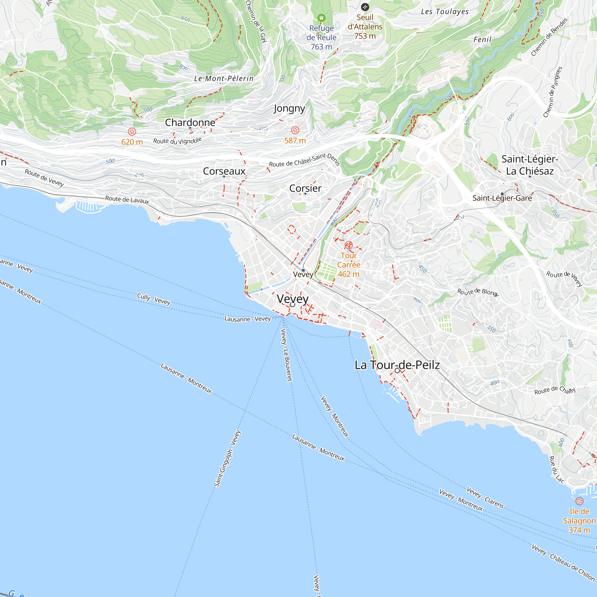 Office du tourisme de Vevey map